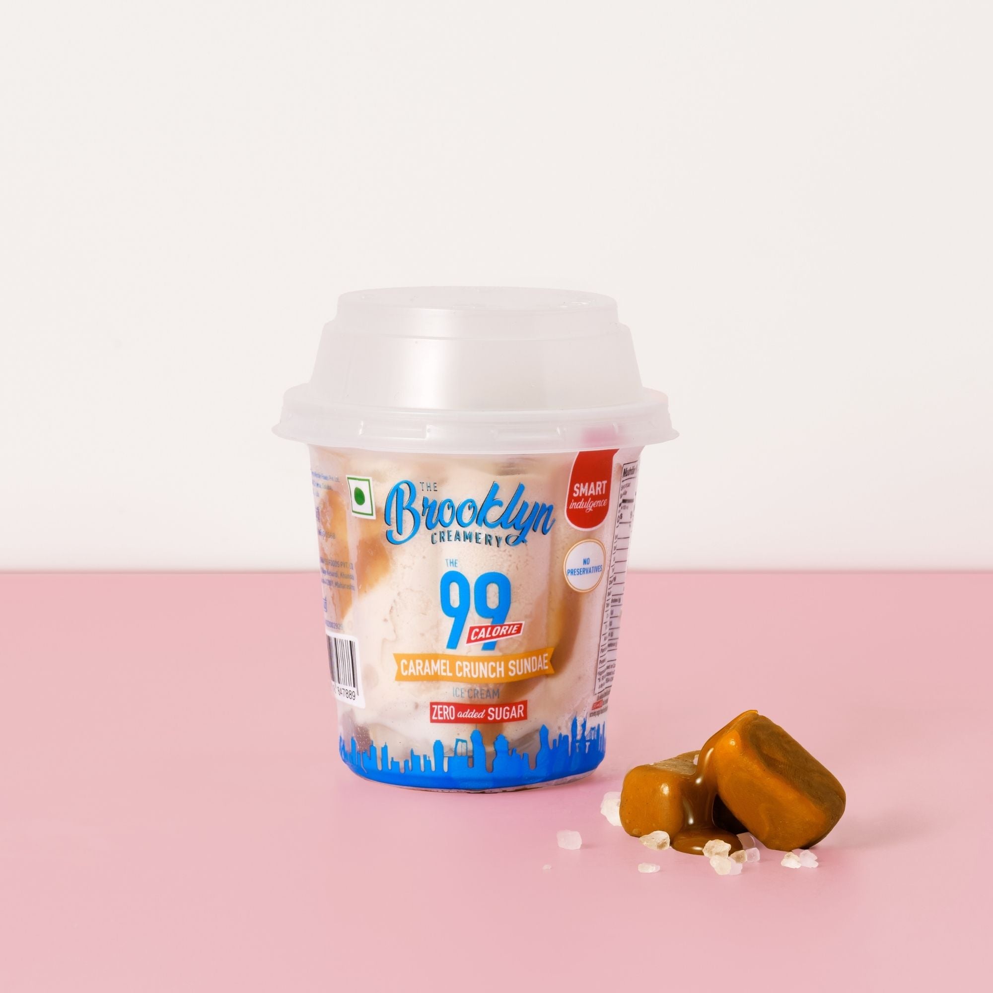 99 Calorie Caramel Crunch Sundae