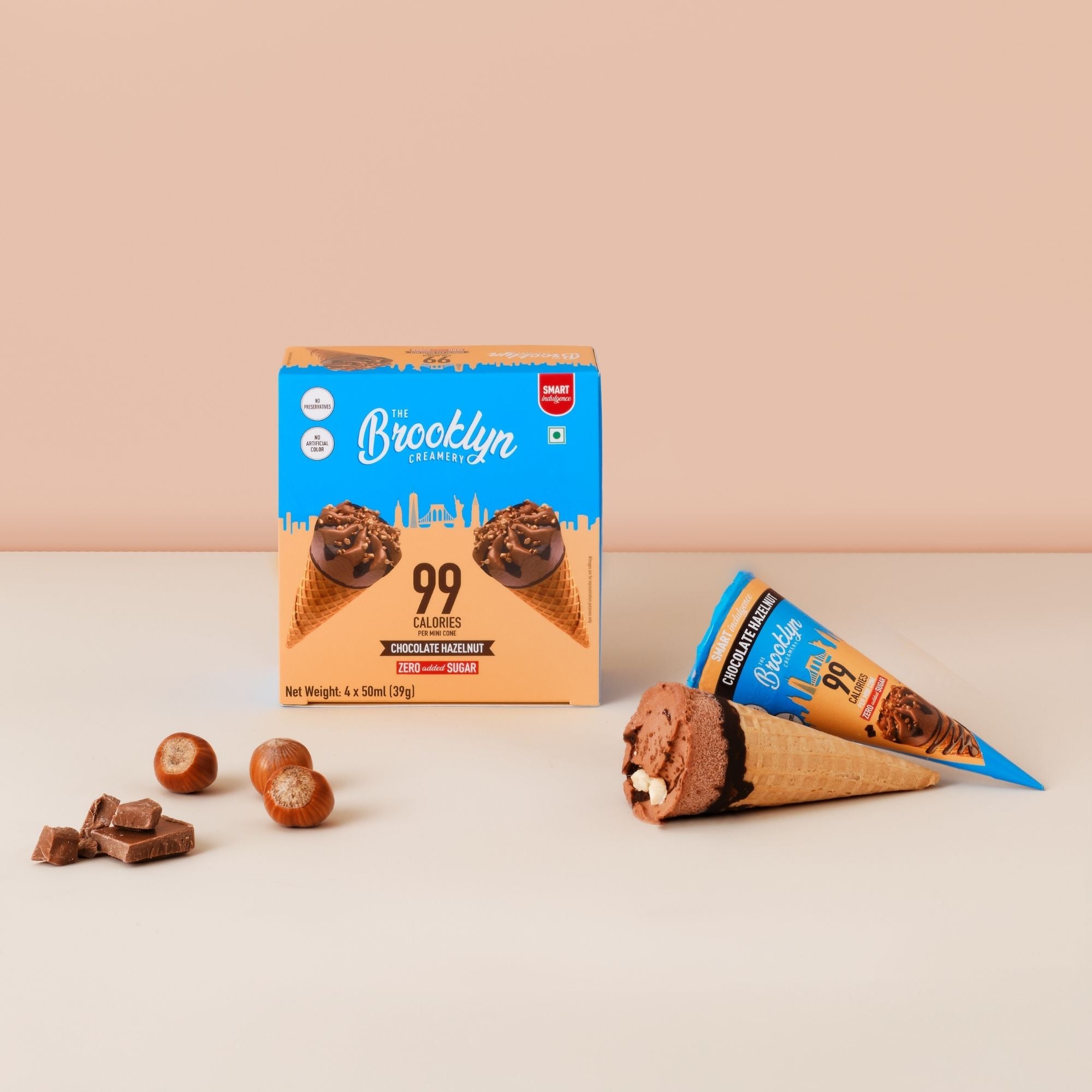 Chocolate Hazelnut Mini Cone