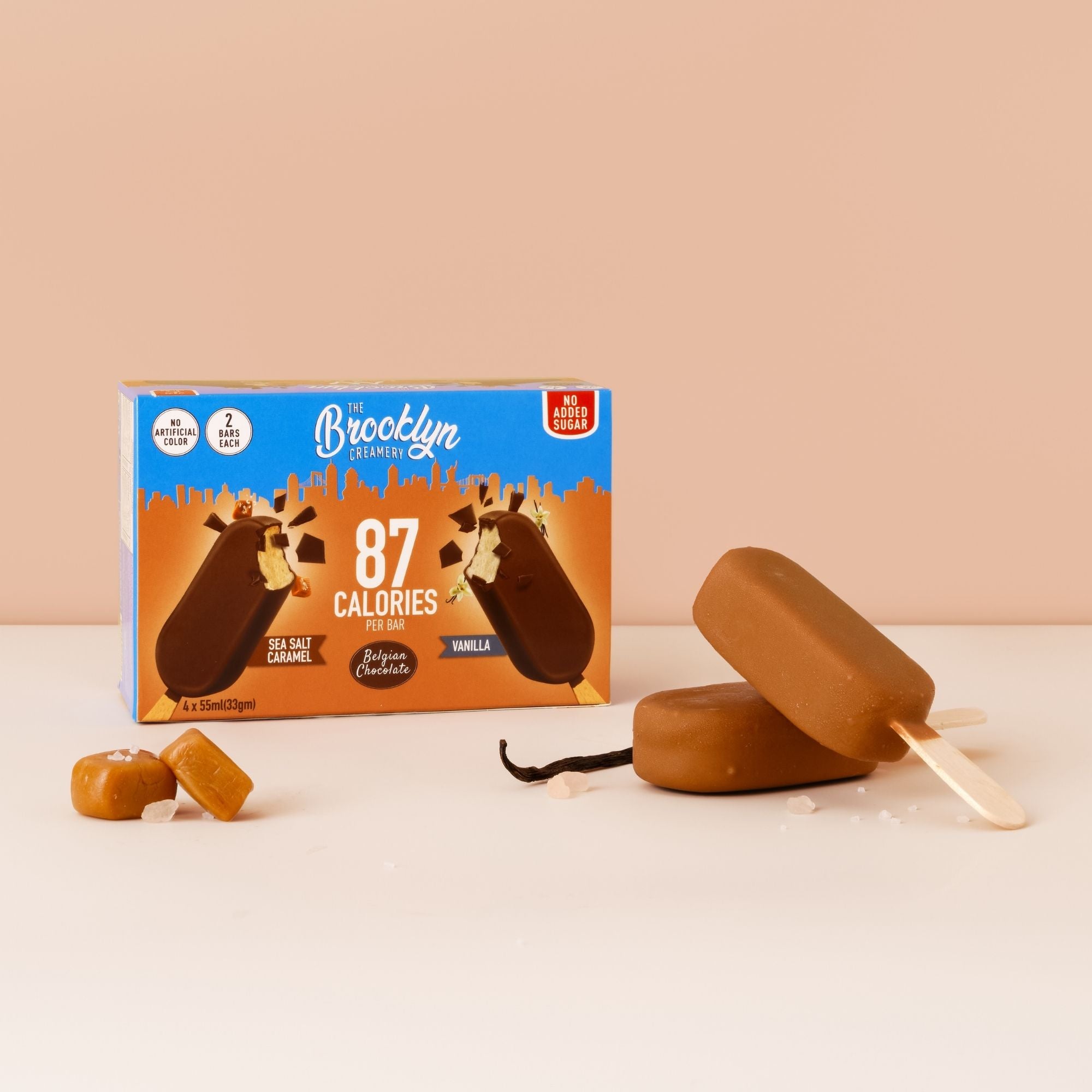 Vanilla And Sea Salt Caramel Chocolate Coated Bar