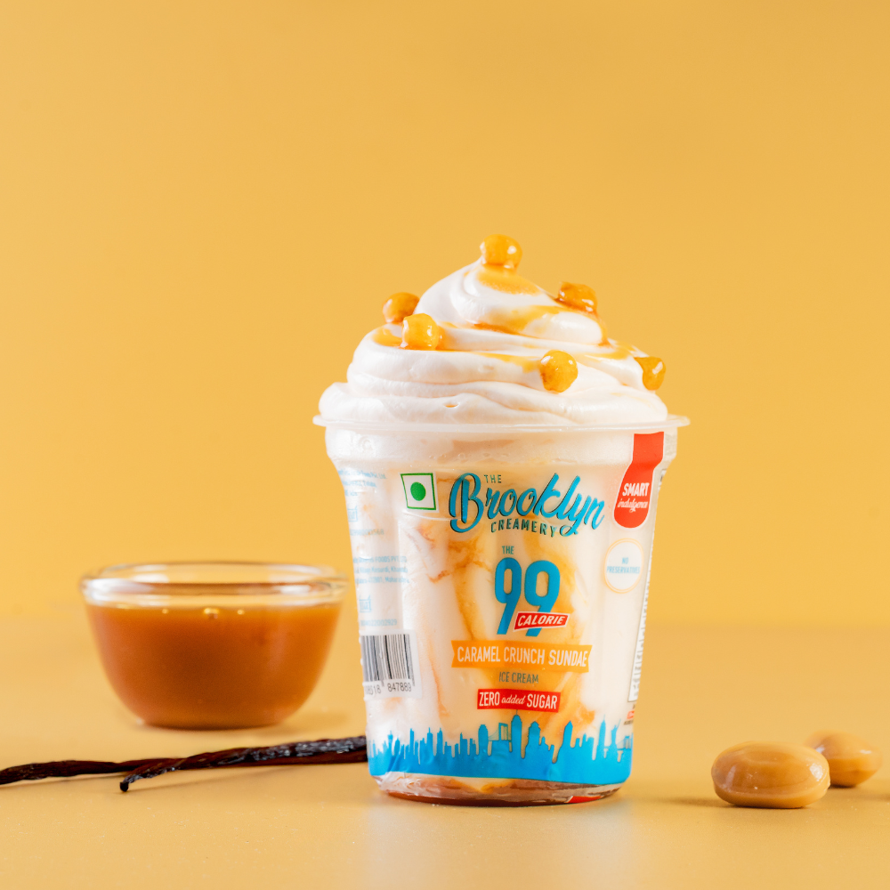 99 Calorie Caramel Crunch Sundae