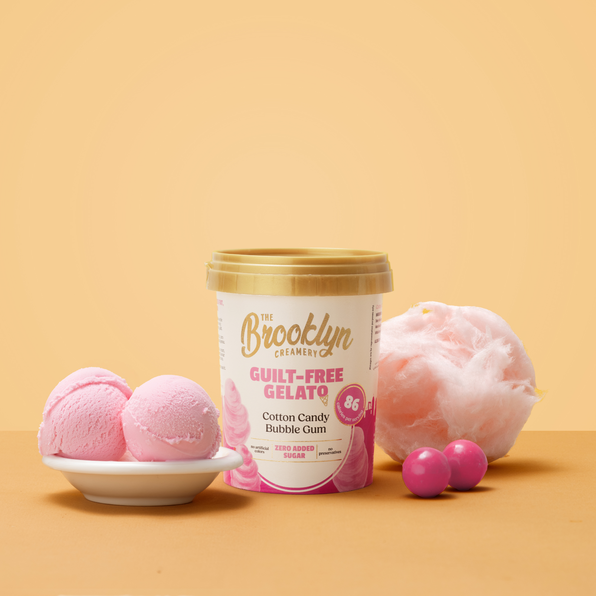 Cotton Candy Bubble Gum Gelato