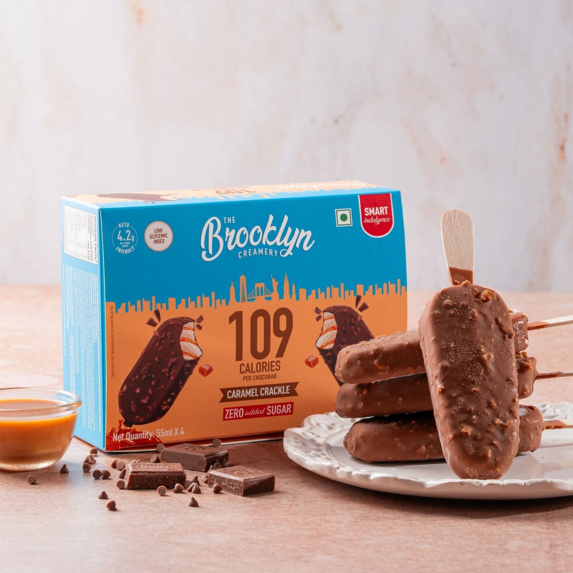Caramel Crackle Chocobar Multipack