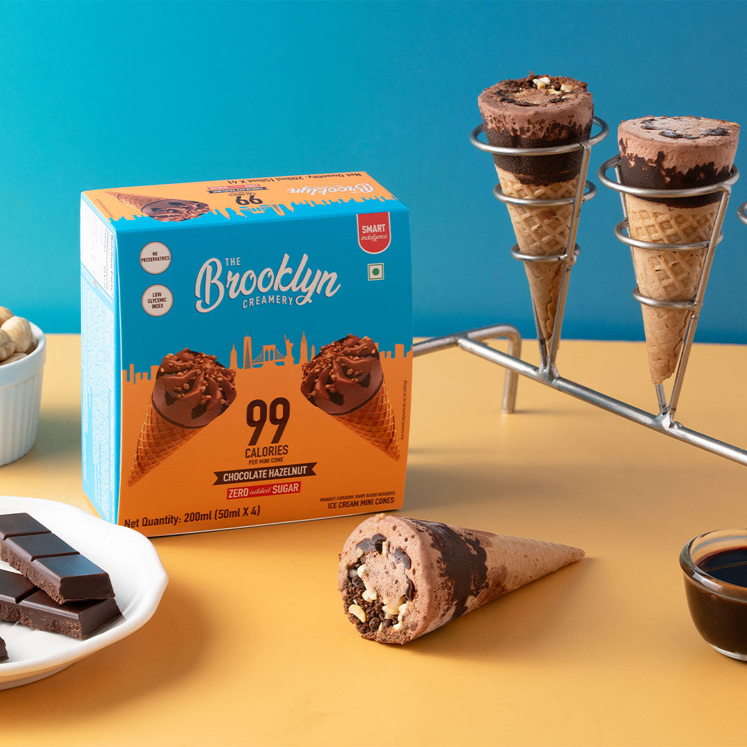 Chocolate Hazelnut Mini Cone