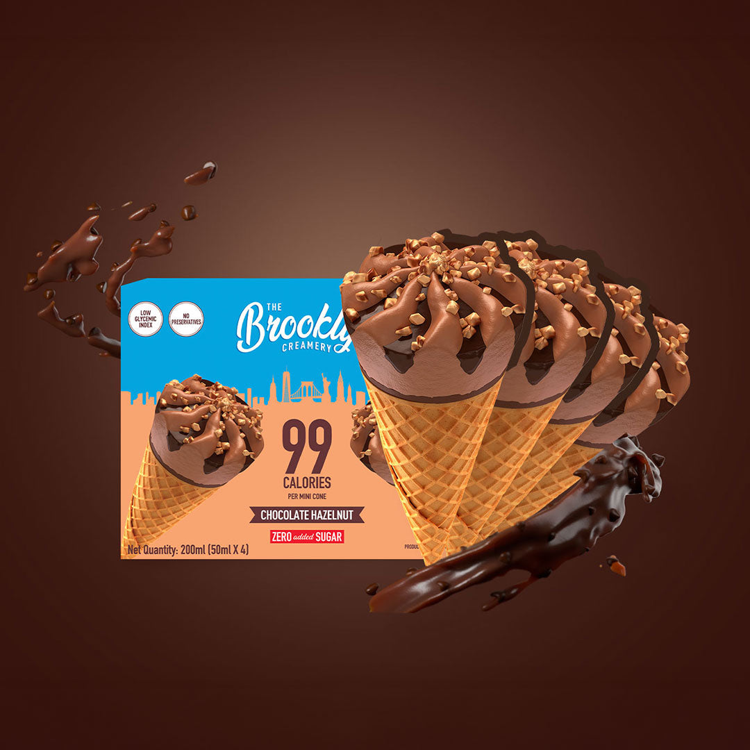 Chocolate Hazelnut Mini Cone