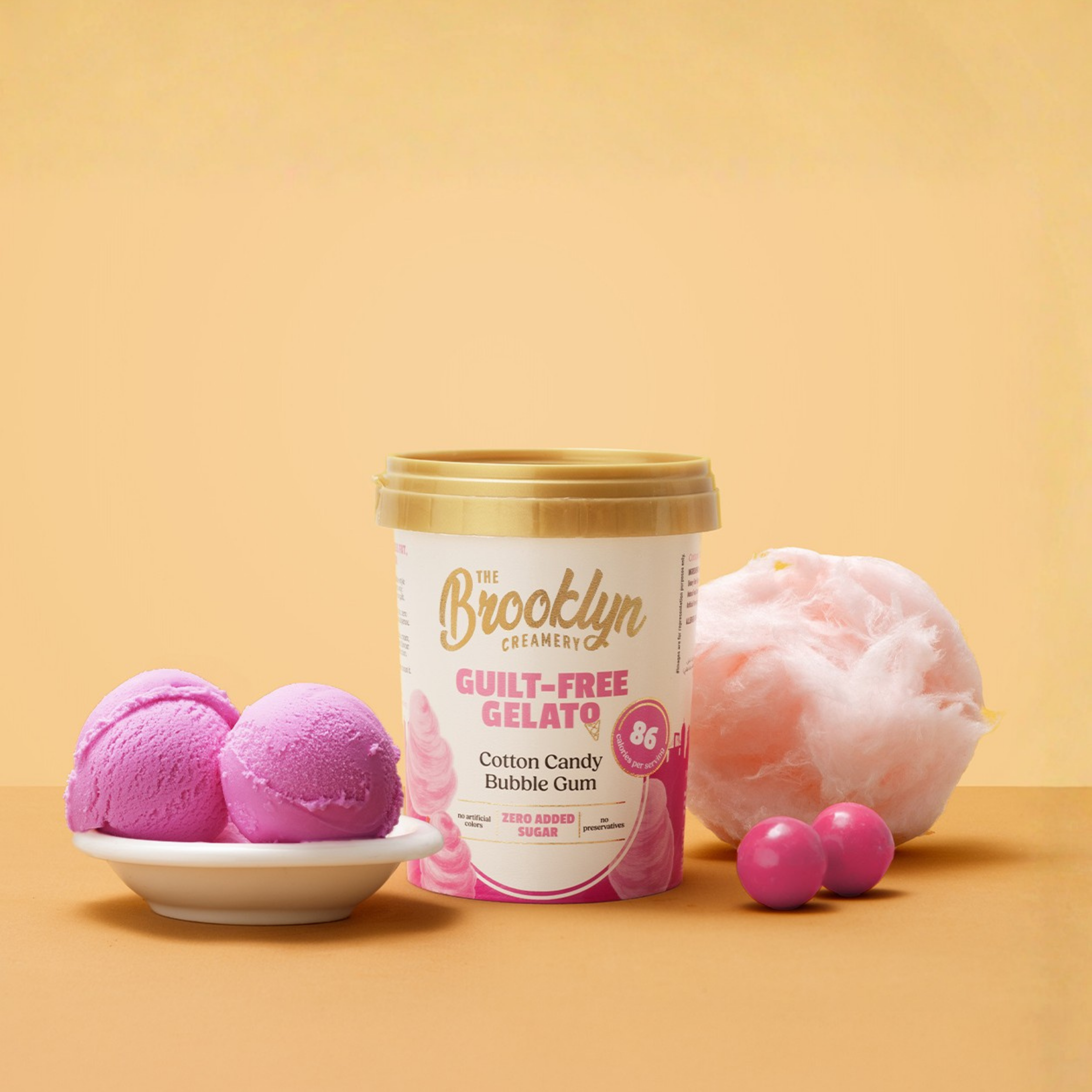 Cotton Candy Bubble Gum Gelato